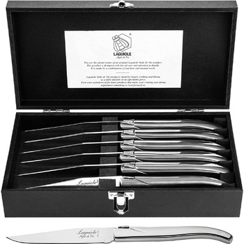 Набор ножей для стейка с футляром 6 предметов Luxury Line Laguiole Style de Vie
