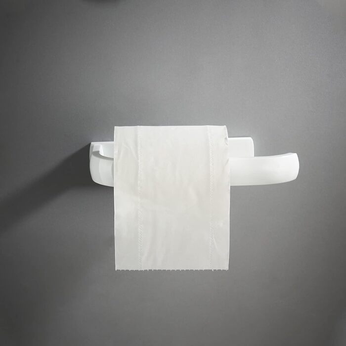 Держатель для туалетной бумаги 19,5 см, белый WOMAO