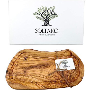 Разделочная доска из оливкового дерева SOLTAKO 35-38 см х 17-19 см