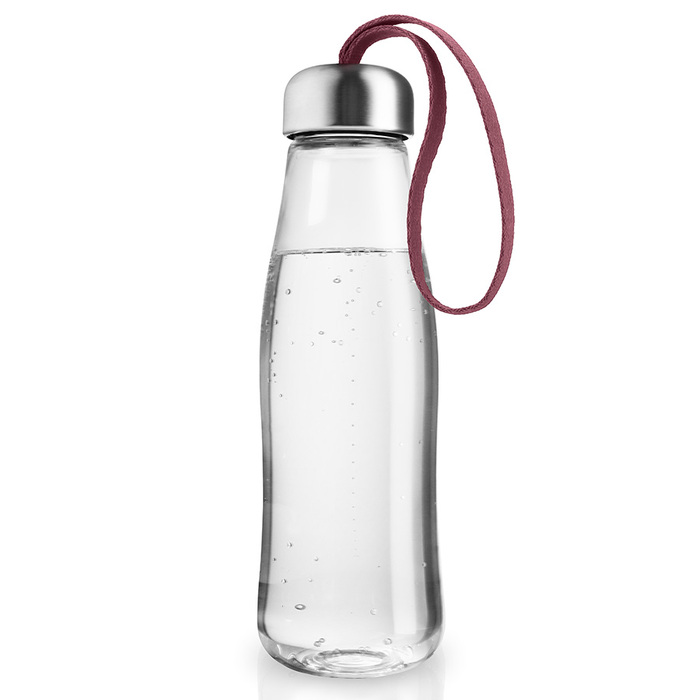 Бутылка стеклянная 0,5 л, прозрачная/гранатовая Eva Solo