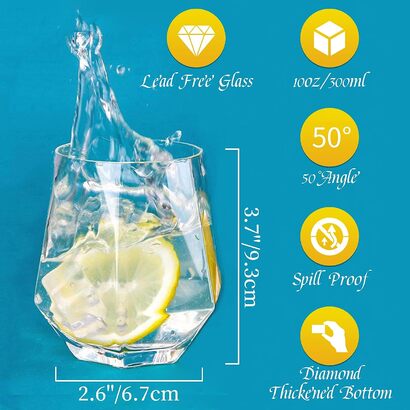 Набор стаканов для виски 2 предмета Diamond Glasseam