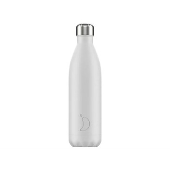 Вакуумная бутылка для воды 0,75 л, белая Monochrome White CHILLY'S