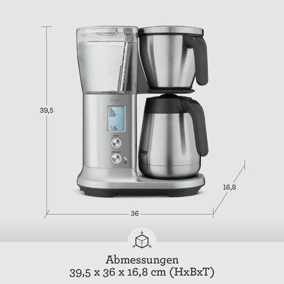 Кофеварка 1.7 л 2000 Вт, матовая сталь Precision Brewer SDC400 Sage Appliances 