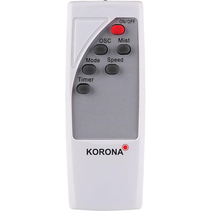 Напольнй вентилятор Korona 81102 с функцией распления / диаметр 40 см резервуар для вод обемом 3,3 литра 3 сил распления Функция таймера Пульт дистанционного управления с учетом вкл. Аккумуляторнй расплительнй вентилятор