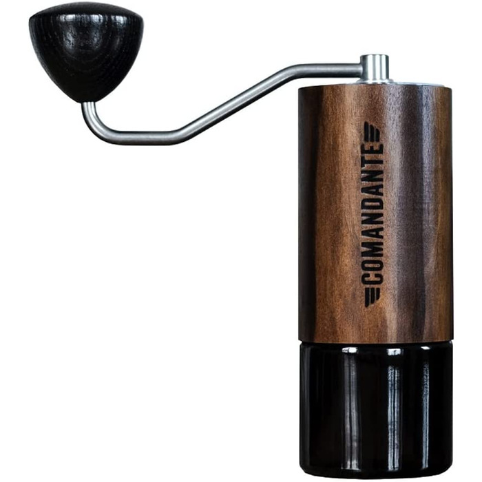 Ручная кофемолка Comandante C40 MK4 из янтаря и нержавеющей стали, коричневая