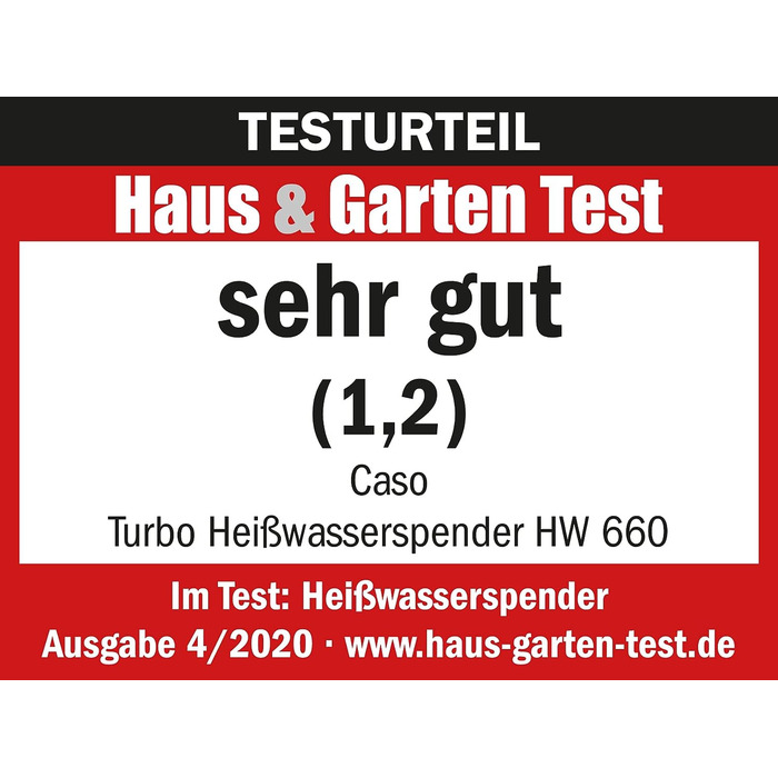 Диспенсер для горячей воды HW660 Turbo CASO