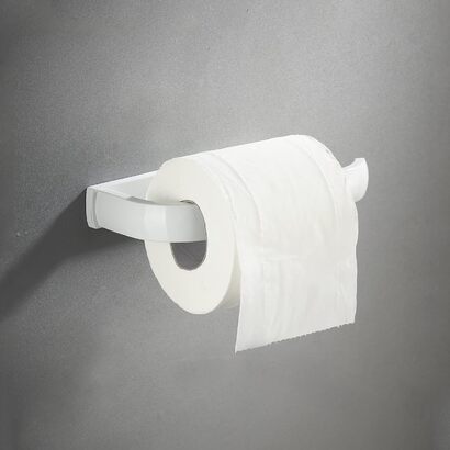 Держатель для туалетной бумаги 19,5 см, белый WOMAO