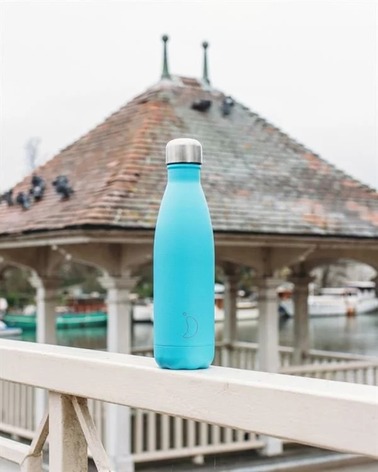 Вакуумная бутылка для воды 0,5 л, голубая Pastel Blue CHILLY'S