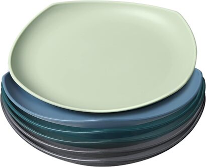 Набор больших тарелок из полипропилена 24,1 см, 6 предметов Greentaine