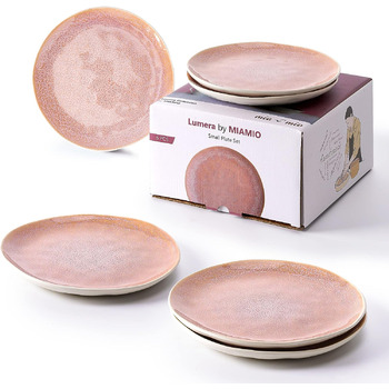 Набор тарелок 20 см, 6 предметов, розовые Lumera Collection MIAMIO