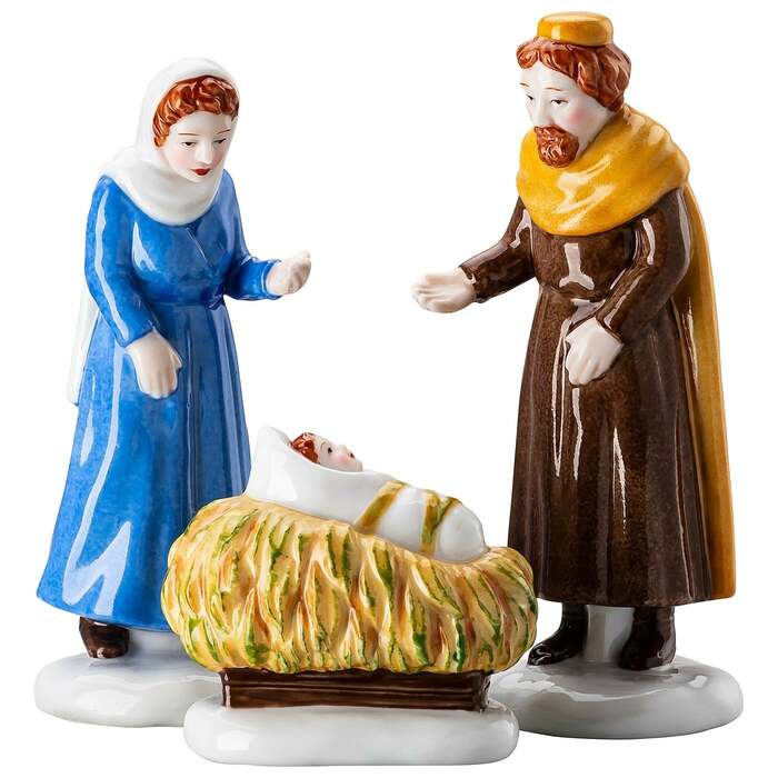 Набор из 3 фигурок Мария/Иосиф/Младенец Weihnachtskrippe Hutschenreuther