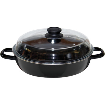 Сковорода 20 см, эмалированная, черная Riess 0043-022