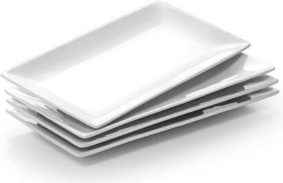 Набор прямоугольных тарелок 30,5 x 15,2 см, 4 предмета DOWAN
