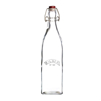 Бутылка квадратная 550 мл прозрачная Clip Top Kilner