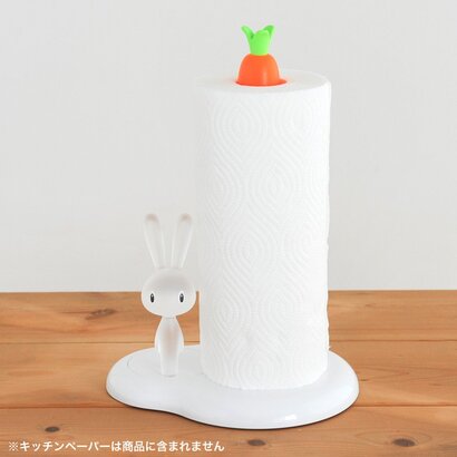 Держатель для бумажных полотенец 20,2х34х16 см оранжевый/белый Bunny&Carrot Alessi