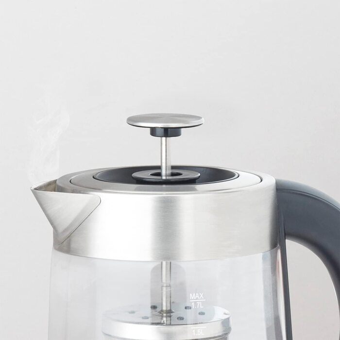 Электрический заварочный чайник H.Koenig Tea Maker TI700 "Instant T" из нержавеющей стали, 2400 Вт, 1.7 л