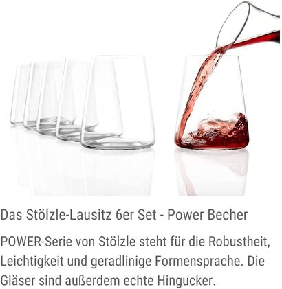 Набор бокалов для вина 12 шт. 380 мл, Power Stölzle Lausitz