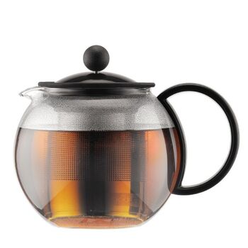 Заварочный чайник с прессом черный, 0,5 л, Assam Bodum