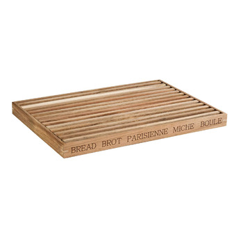 Разделочная деревянная доска со съемным лотком для крошек 48 x 34 см APS