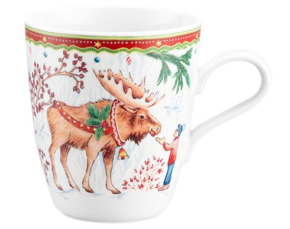 Кружка "Лось с ребенком" 0,4 л Christmas Mugs Seltmann Weiden