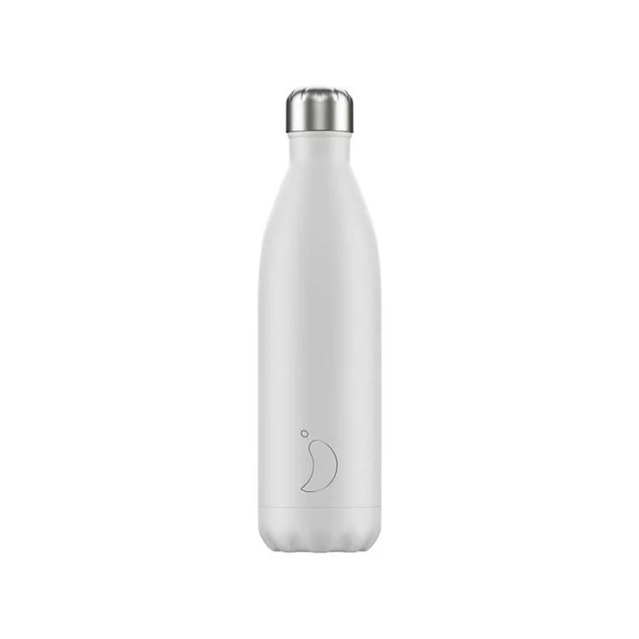 Вакуумная бутылка для воды 0,75 л, белая Monochrome White CHILLY'S