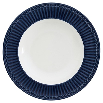Тарелка для пасты 21,5 см, темно-синяя Alice GreenGate