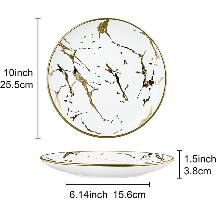 Набор тарелок 25 см, 4 предмета Fanquare