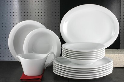 Набор тарелок 16 предметов белый Top Life Seltmann