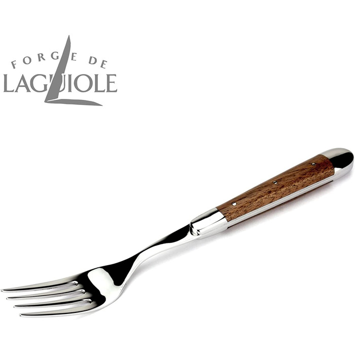 Набор из 6 вилок для стейка Forge de Laguiole, нержавеющая сталь, ручка из ореха