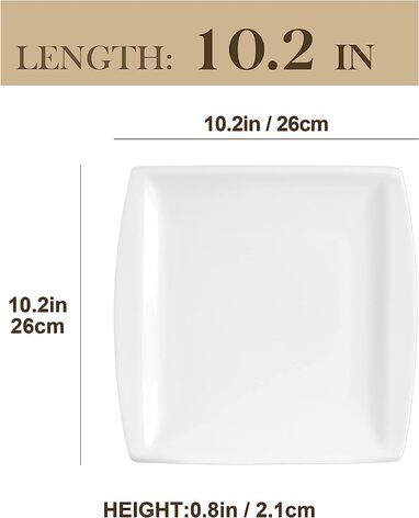 Набор фарфоровых тарелок на 12 персон Blance Series MALACASA