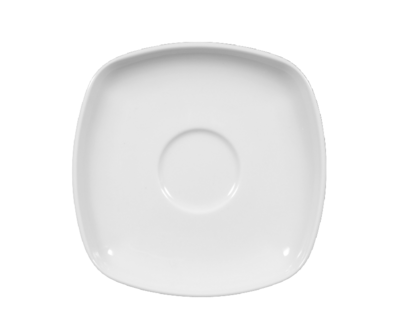 Блюдце к чашке для мокко квадратное 12 см белое Sketch Basic Seltmann