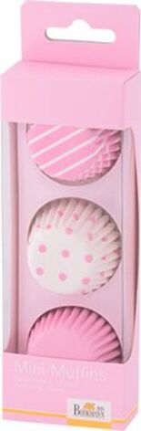 Набор форм для выпечки мини-маффинов, 72 шт, 4,5 см, розовый/белый, Colour Splash RBV Birkmann