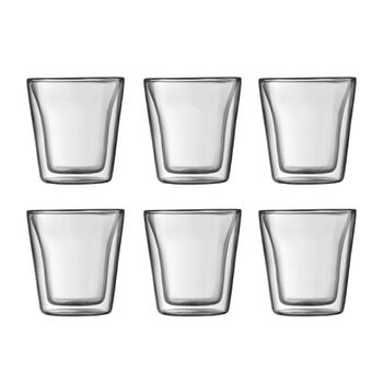 Набор стаканов с двойными стенками, 0,1 л, 6 предметов, Canteen Bodum