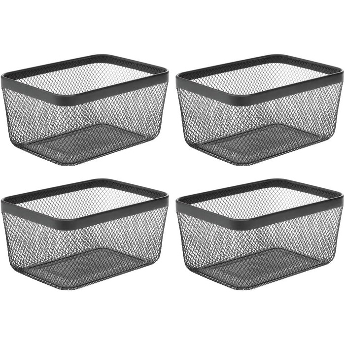 Набор металлических корзин для хранения 4 предмета mDesign