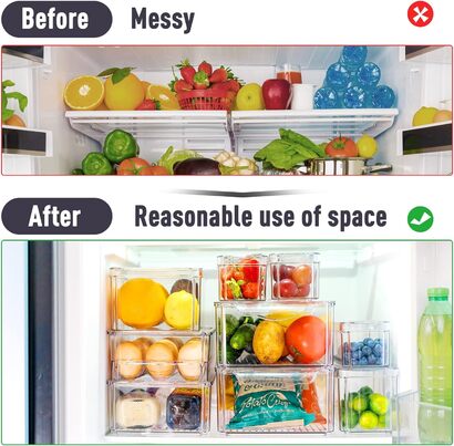 Набор контейнеров для холодильника 9 предметов Masthome