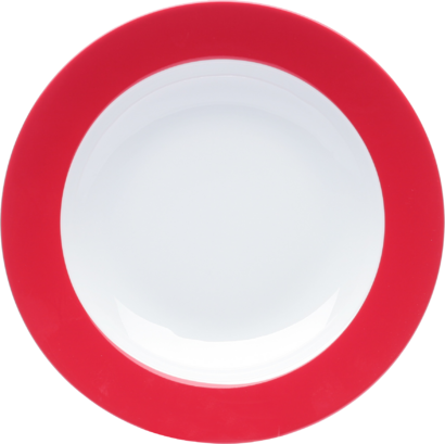 Тарелка для супа 22 см, красная Pronto Colore Kahla
