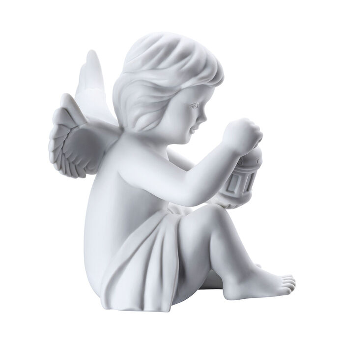 Фигурка "Ангел с фонарем" 13,9 см матовая Angels Rosenthal