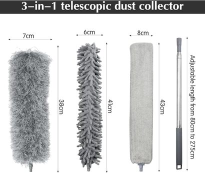 Телескопическая тряпка из микрофибры 80-275 см 4 предмета Xiumeso