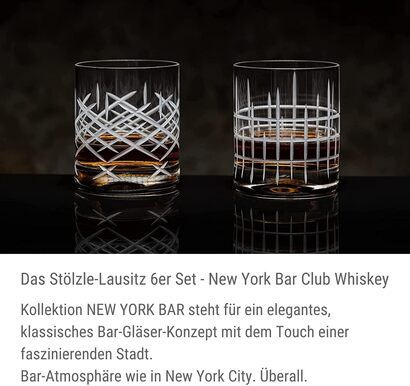 Набор стаканов для виски 6 шт. 320 мл, New York Bar Club Stölzle Lausitz