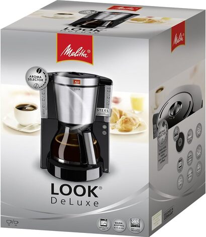 Фильтр-кофеварка 1.2 л, черная Look IV Deluxe Melitta