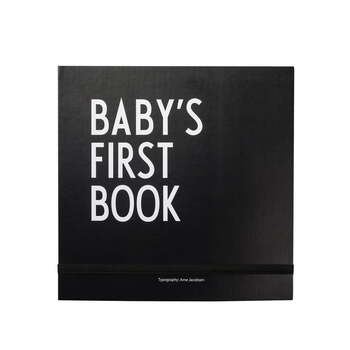 Блокнот 2,5x25x25 см черный Baby's First Book Design Letters
