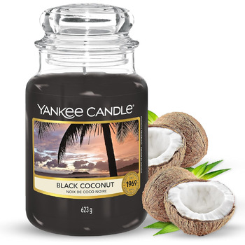 Ароматическая свеча в банке, чёрный кокос, время горения до 150 часов Yankee Candle