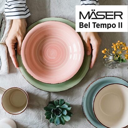 Набор столовой посуды на 6 человек 18 предметов Bel Tempo II MÄSER