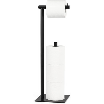 Держатель для туалетной бумаги 54 см, черный UOMIO