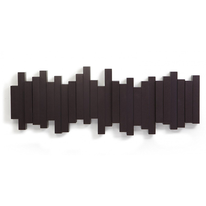 Вешалка 50,8x19,1x3,2 см черная Sticks Multi Hook Espresso Umbra