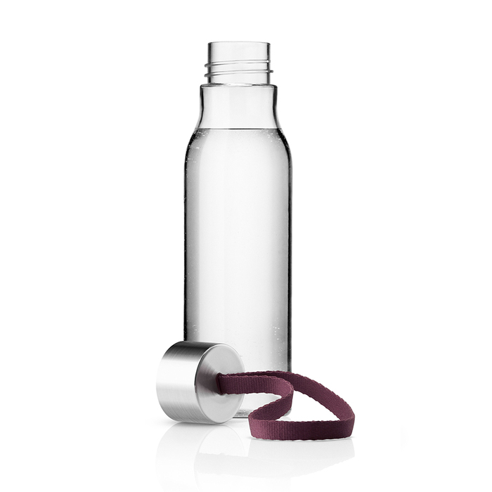 Бутылка 0,5 л прозрачная/бордовая Trinkflasche Eva Solo