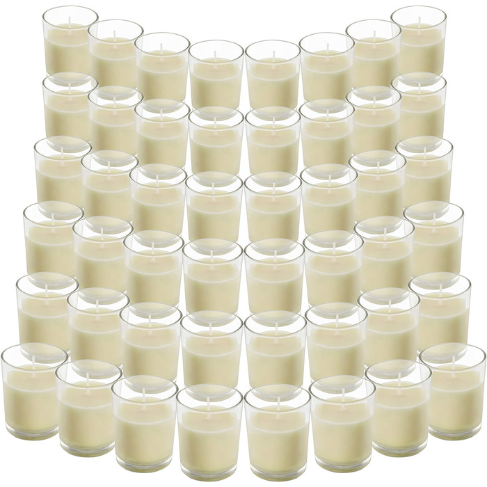 Набор свечей в бокалах, без запаха 48 предметов BELLE VOUS