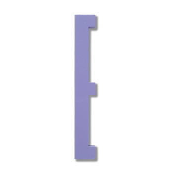 Буквы E 12x0,9 см пурпурные Wooden Letters Indoor Design Letters