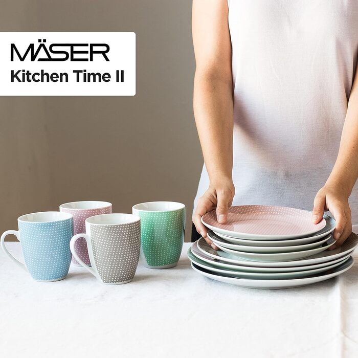 Набор столовой посуды на 4 человека 16 предметов Kitchen Time II MÄSER
