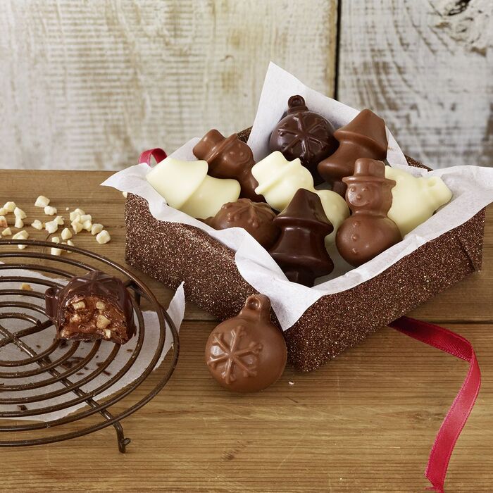 Форма для приготовления шоколадных конфет в рождественском стиле, 11,8 x 2 x 21,6 см, Weihnachten RBV Birkmann